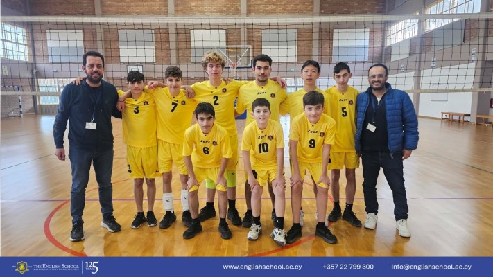 Junior Boys Volleyball Team Triumphs in Nicosia Schools Competition